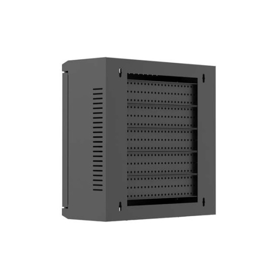 Szafa instalacyjna TPR 10 cali z płytą MESH 340x340x140mm czarna (złożona)
