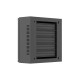 Szafa instalacyjna TPR 10 cali z płytą MESH 340x340x140mm czarna (złożona)
