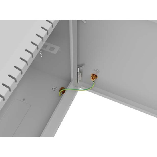 Szafa instalacyjna TPR 10 cali z płytą MESH 340x340x140mm biała (złożona)