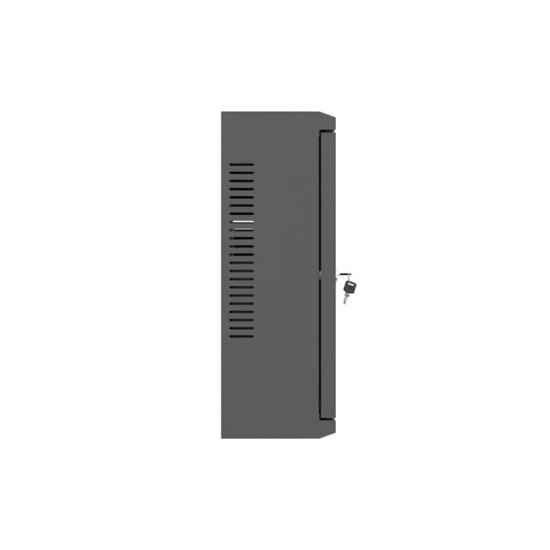 Szafa instalacyjna TPR 10 cali z płytą MESH 400x400x140mm czarna (złożona) 