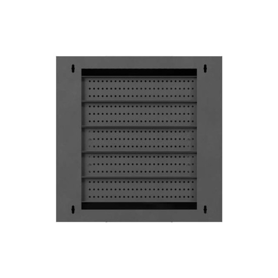 Szafa instalacyjna TPR 10 cali z płytą MESH 400x400x140mm czarna (złożona) 
