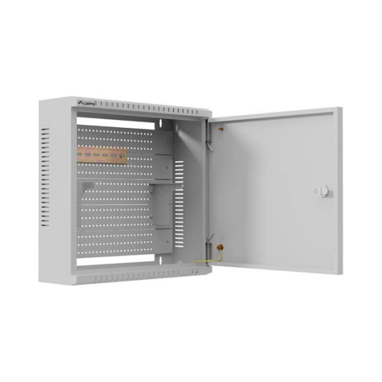 Szafa instalacyjna TPR 10 cali z płytą MESH 400x400x140mm szara (złożona) 