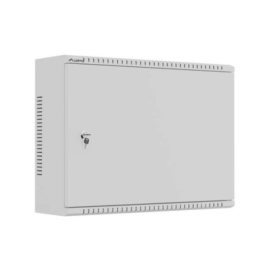Szafa instalacyjna TPR 10 i 19 cali z płytą MESH 560x420x180mm szara (złożona)