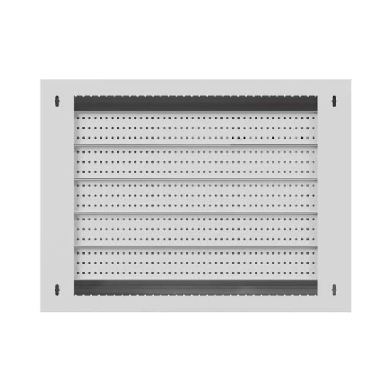 Szafa instalacyjna TPR 10 i 19 cali z płytą MESH 560x420x180mm szara (złożona)