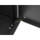 Szafa instalacyjna rack wisząca 19 cali 9U 540x350mm czarna drzwi pełen metal (flat pack)