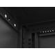 Szafa instalacyjna rack wisząca 19 cali 9U 540x350mm czarna drzwi pełen metal (flat pack)