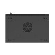 Szafa instalacyjna rack wisząca 19 cali 9U 540x350mm czarna drzwi pełen metal (flat pack)