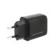 Ładowarka GaN 30W USB-C PD + USB-A (czarna)