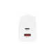 Ładowarka GaN 45W USB-C PD + USB-A (biała)