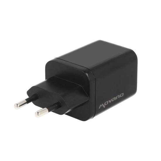 Ładowarka GaN 65W 2x USB-C PD + USB-A (czarna)