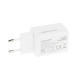 Ładowarka GaN 65W 2x USB-C PD + USB-A (biała)