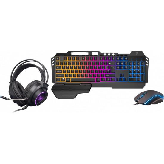 Zestaw Gaiming INFERNO YGS 01 3w1 klawiatura, mysz, słuchawki 