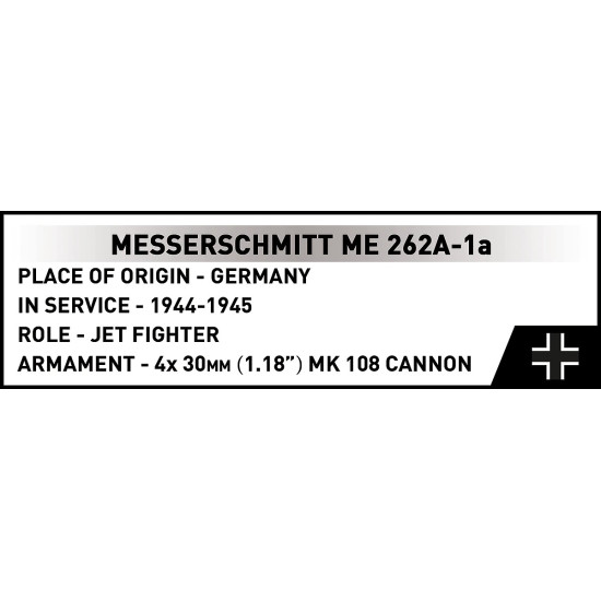 Klocki Messerschmitt Me-262-1A 505 klocków