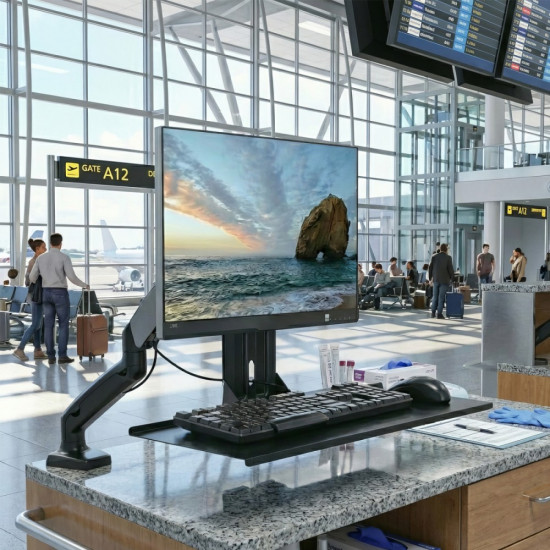 Uchwyt na klawiaturę MC-756 VESA 75x75, 100x100 - dodatek do uchwytów monitora