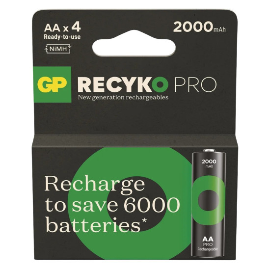 Akumulatorki R6/AA Ni-MH 2000mAh ReCyko PRO blister 4 szt.