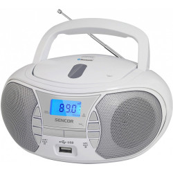 Radio z odtwarzaczem CD SPT 2700 Biale CD//BT/MP3/USB/Radio FM 