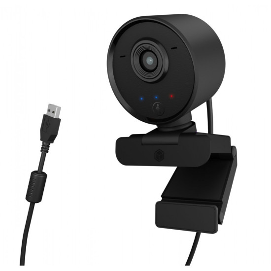 Kamera internetowa IB-CAM502-HD Full HD, matryca CMOS, śledzenie AI, WDR, pilot zdalnego sterowania