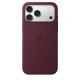 Etui silikonowe z MagSafe do iPhonea 18 Pro Max - burgund