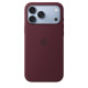 Etui silikonowe z MagSafe do iPhonea 18 Pro Max - burgund