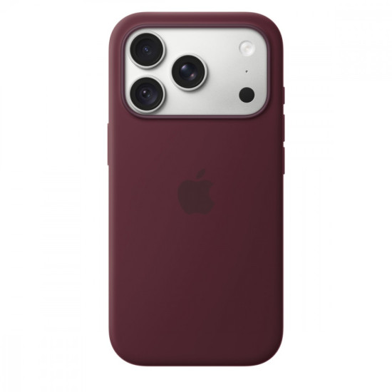 Etui silikonowe z MagSafe do iPhonea 18 Pro - burgund
