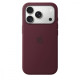 Etui silikonowe z MagSafe do iPhonea 18 Pro - burgund