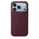 Etui silikonowe z MagSafe do iPhonea 18 Pro - burgund