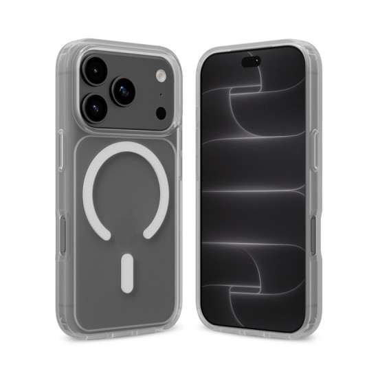 Etui Matte Magnetic MagSafe iPhone 18 Pro / iPhone 17 Pro białe