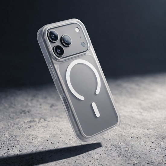 Etui Matte Magnetic MagSafe iPhone 18 Pro / iPhone 17 Pro białe