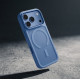 Etui Matte Magnetic MagSafe iPhone 18 Pro / 17 Pro niebieskie
