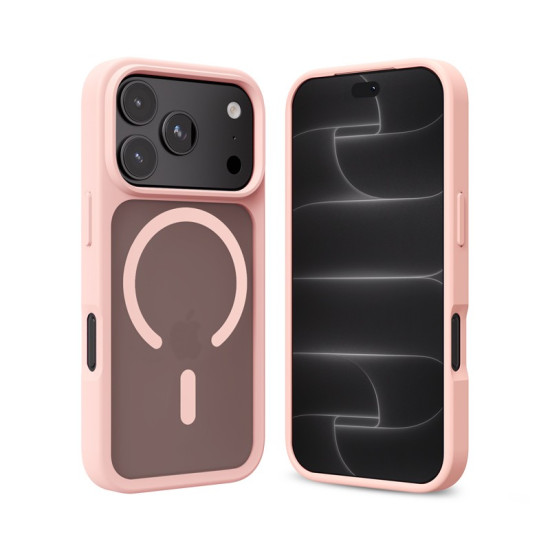Etui Matte Magnetic MagSafe iPhone 18 Pro / iPhone 17 Pro różowe
