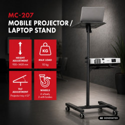 Stolik mobilny do projektora/laptopa MC-207 