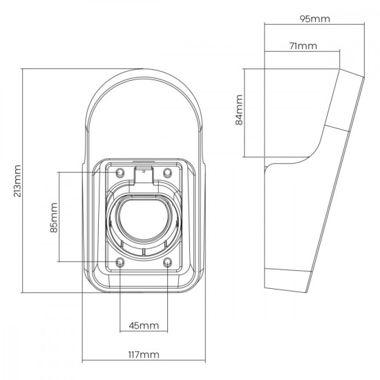 Uchwyt ścienny na kabel do ładowarki EV MC-901 