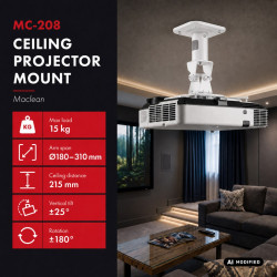Uchwyt do projektora sufitowy MC-208 W 