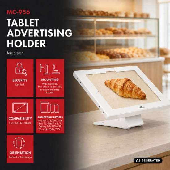 Uchwyt reklamowy do tabletu MC-956 W 
