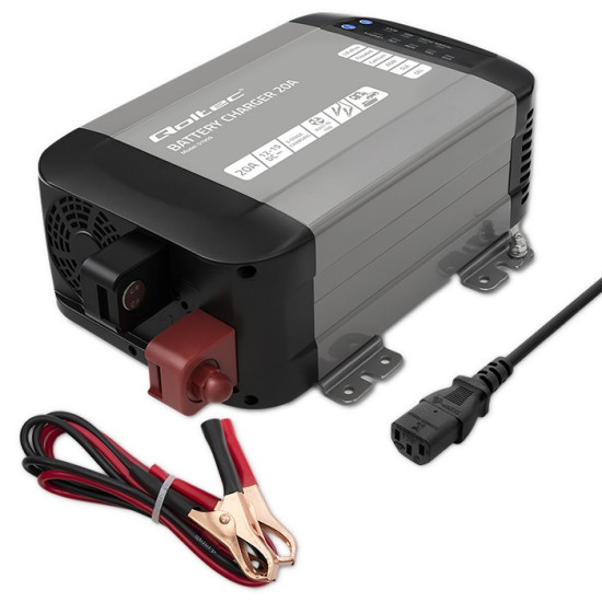 Inteligentna ładowarka Monolith do akumulatorów LiFePO4 AGM GEL SLA | 20A | 12V 