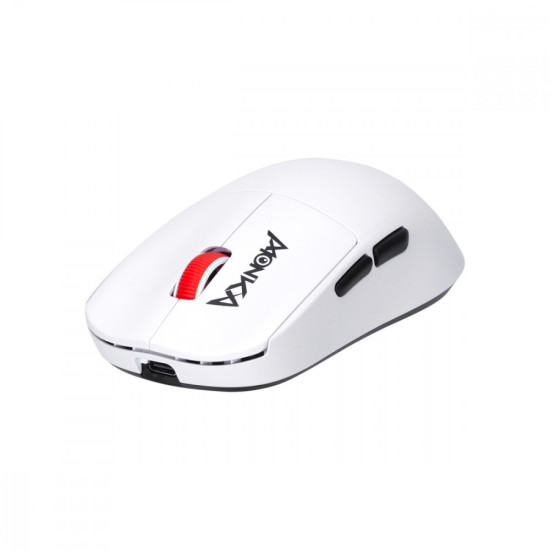 Mysz gamingowa PRIME bezprzewodowa biała DPI 26000 