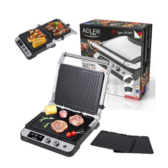 Grill elektryczny LED 2w1 AD 3059 
