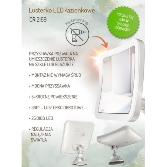 Lusterko LED łazienkowe CR 2169 