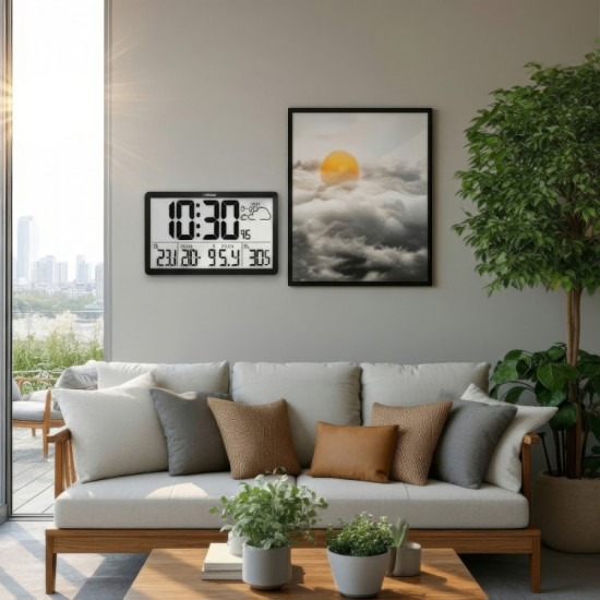 Zegar ścienny LCD wielofunkcyjny GB218 
