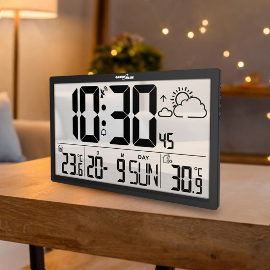 Zegar ścienny LCD wielofunkcyjny GB218 