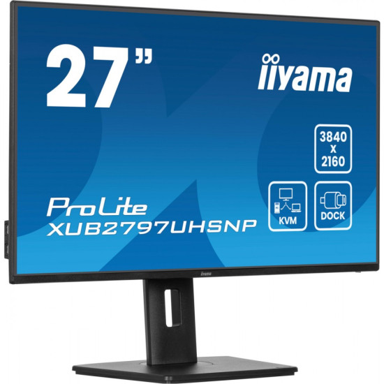 Monitor 27 cali XUB2797UHSNP-B1, 4K, IPS, DP, HDMI, USB-C, Pivot, HAS