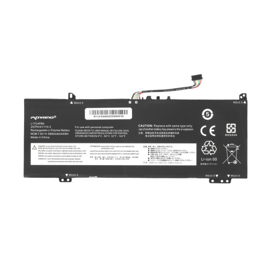 Bateria L17C4PB0 L17M4PB0 do Lenovo Yoga 530-14IKB - 5800 mAh (44 Wh)