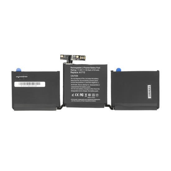 Bateria A1713 do Apple MacBook Pro 13 A1708 - 4781 mAh (54.5 Wh)