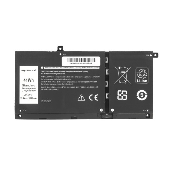 Bateria JK6Y6 do Dell Latitude 3410 3510 Inspiron 5401 5402 5501 5502 5505 - 3600 mAh (41 Wh)