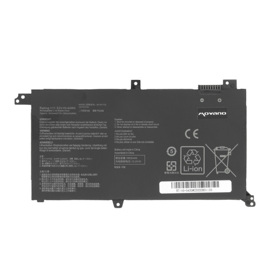 Bateria B31N1732 do Asus Vivobook S430 X430U K430 - 3600 mAh (41 Wh)