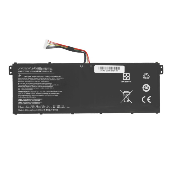 Bateria AC14B13J AC14B18J do Acer Aspire ES1 V3 - 3600 mAh (41 Wh)