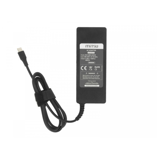 Zasilacz ładowarka do laptopa 100W USB-C 5V-9V-12V-15V/3A, 20V/5A PD