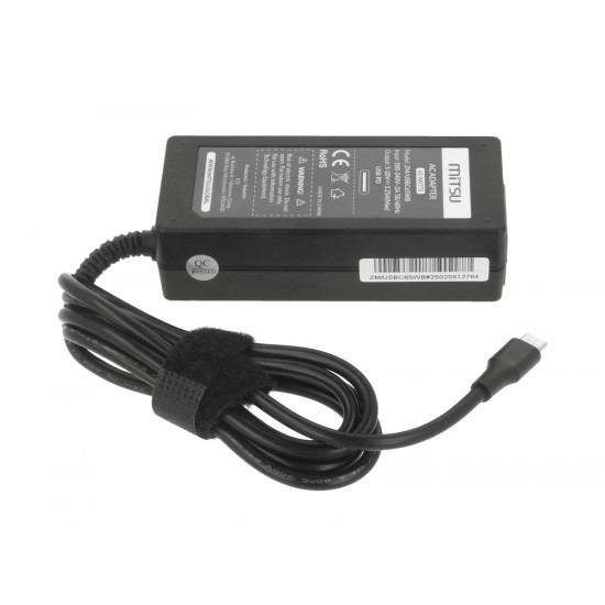 Zasilacz ładowarka do laptopa 65W USB-C 5V-9V-12V-15V-20V/3A, 20V/3.25A PD