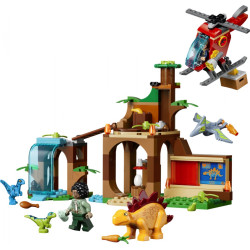 Klocki Jurassic World 77981 Welociraptor, stegozaur i pteranodon - Centrum ratunkowe