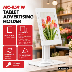 Uchwyt reklamowy do tabletu MC-959 W 